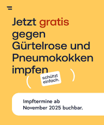 ab 03.11.2025 Gratis Impfmöglichkeiten ab 60 Jahre