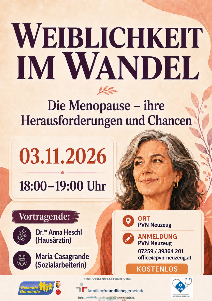 Vortag" Weiblichkeit im Wandel-die Menopause und ihre Herausforderungen und Chancen"